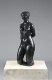 Jouvencelle ou Buste de trois-quarts debout, une main dans le dos by Antoniucci Voltigera Volti, Bronze à patine noire à reflets bleus Fonte de Susse fondeur à Paris, sold Dec 2014