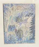 En foret by Louis Touchagues, Aquarelle signée en bas à droite, sold Oct 2025