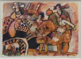 Jérusalem de tous les désirs by Théo Tobiasse, Lithographie couleur, sold Sep 2025