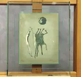 Personnages et planète 1966 by Jacques Van den Bussche, Lithographie, sold Sep 2025