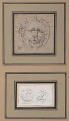 Relevé de médailles by Achille Devéria, Crayon noir, sold Jun 2025