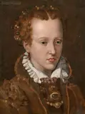 Portrait de Giovanna d'Autriche (1547-1578), grande- duchesse de Toscane by Alessandro Allori, Panneau de peuplier à une traverse (manquante), sold Jun 2025