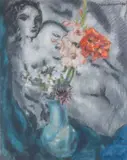 La fleur et le dessin by Pierre Combet-Descombes, Pastel, sold Oct 2025