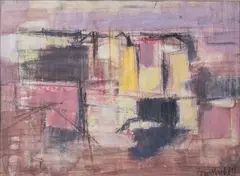 Sans titre by Roger Mühl, 1957, Technique mixte, gouache et fusain, sold Oct 2025