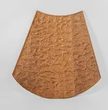 Relief cratère éventail by Pierre Dedieu, Panneau en bois naturel sculpté, composé de quatre panneaux assemblés horizontalement, non, sold Oct 2025