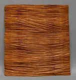 Stries horizontales by Pierre Dedieu, 1966, Panneau bas-relief en bois sculpté et patiné, sold Oct 2025