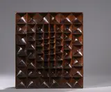 Sans titre by Pierre Dedieu, Panneau aux anfractuosités Bas-relief en bois sculpté et patiné, sold Oct 2025