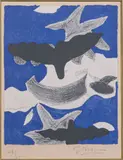 Oiseau bleu by Georges Braque, Lithographie en couleurs, sold Oct 2025