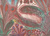 Végétation by Anselme Boix-Vives, 1969, Gouache, sold Oct 2025