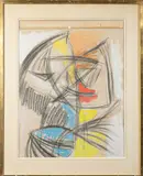 Sans titre by Charles Lapicque, 1944, Pastel, gouache et fusain, sold Oct 2025