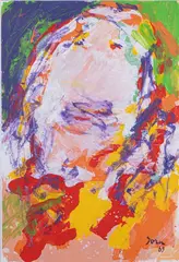 Sans titre by Asger Jorn, 1969, Technique mixte, acrylique et gouache, sold Oct 2025