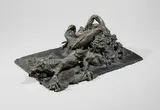 Lézard et son nid by Paul Reyberolle, 1987, Épreuve en bronze à patine brune nuancée, sold Oct 2025