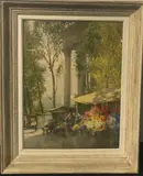 Paris, l'église de la Madeleine et le marché aux fleurs by Isidore Rosenstock, Aquarelle, sold Sep 2025