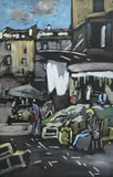 Scène de marché by Jean Guindon, 1931, Aquarelle gouachée, sold Sep 2025