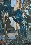 Paysage de campagne by Jean Guindon, 1936, Aquarelle gouachée, sold Sep 2025