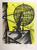 Le microscope by Bernard Buffet, 1968, Lithographie en couleurs, sold Sep 2025