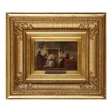 La lecture de la lettre by Cornelius Johannes Seghers, Panneau Dim, sold Jun 2023