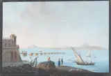 Vue du Ponti di Calicola by Camillo de Vito, Gouache signée en bas à gauche, sold May 2023