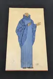 COSTUME : DONAT LE MEDECIN by Georges Lepape, Gouache sur traits gravés, sold Mar 2023