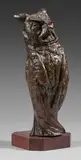 Grand Duc by Églantine Lemaître, Bronze à patine brune signé en creux sur la terrasse, sold Jun 2024