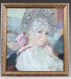 Les Boyarina by Gueorgui Chichkine, 1995, Pastel sur papier ou carton signé en bas à gauche en cyrillique et daté (19)95, sold Jun 2024