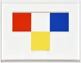 Structure moulin à vent by Jean Legros, 1975, Acrylique et collage sur carton, sold Jun 2022
