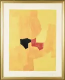 Composition jaune by Serge Poliakoff, 1965, Lithographie en couleurs sur BFK Rives signée au crayon en bas à droite Timbre sec de l'éd, sold Jun 2022