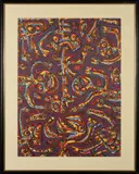 La colère, Les sept péchés capitaux by Antonio Saura Atarés, 1994, Lithographie en couleurs annotée HC en bas à gauche et signée au crayon en bas à droite, sold Jun 2022