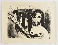 DAVID LYNCH (Américain, né en 1946) Sans titre by David Lynch, 2007, Lithographie en noir sur papier Japon, dédicacée, sold Jun 2022