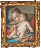 Vierge à l'Enfant by Benedetto Luti, Pastel, sold Apr 2022