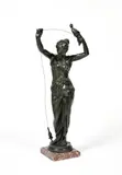 LOUIS LÉON CUGNOT (1835-1894) La fileuse by Louis-Léon Cugnot, Épreuve en bronze à patine brun vert, sold Apr 2022