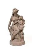 Vénus cachant le carquois de l'Amour by Albert-Ernest Carrier-Belleuse, Epreuve en terre cuite signée sur la terrasse Hauteur :, sold Apr 2022