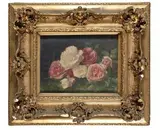 Jetée de roses by Louis Lemaire, Panneau signé en bas à gauche : Louis Lemaire, sold Apr 2022