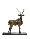 Bernard de SOUZY (né en 1945) Grand Koudou by Bernard de Souzy, Bronze a patine brun clair, sold Feb 2022