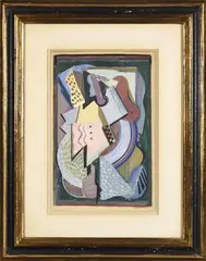 ALBERT GLEIZES (1881-1953) COMPOSITION, VERS 1923 by Albert Gleizes, Gouache sur papier, sold Nov 2021