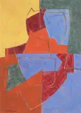 SANS TITRE by Serge Poliakoff, 1952, Gouache sur papier signé en bas à gauche, sold Nov 2021