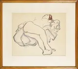JEUNE FEMME ASSISE by André Dignimont, Aquarelle sur papier, sold Nov 2021