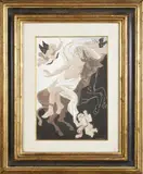 L'ENLÈVEMENT D'EUROPE by Gino Severini, Gouache sur papier, sold Nov 2021