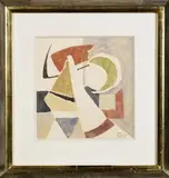SANS TITRE by Geer van Velde, Aquarelle sur papier monogrammé en bas à droite, sold Nov 2021