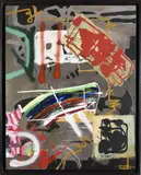 LA TOUR DE LONDRES by François Arnal, 1990, Acrylique et collage sur toile signée et datée en bas à gauche, sold Nov 2021