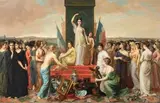 et (Mulhouse 1836 - Nantes 1896) Allégorie de l’Exposition Universelle de Paris en 1878 by Jean Et Emmanuel Benner, Toile, sold Nov 2021