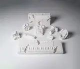 Daniel ARSHAM (Américain, né en 1980) Future Relics, Complete Excavation Set of Nine, 2013-18 by Daniel Arsham, Plâtre et fragment de verre Plaster with glass fragments Dans leurs boites In their origin, sold Mar 2021