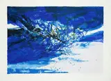 SANS TITRE by Zao Wou-ki, 1998, Lithographie en couleurs signée et datée en bas à droite, sold Dec 2020