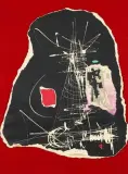 SANS TITRE by Georges Mathieu, Collage sur papier signé en bas au centre, sold Dec 2020