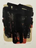 LITHOGRAPHIE N°8 by Pierre Soulages, 1958, Lithographie en couleurs signée en bas à droite et numérotée, sold Dec 2020