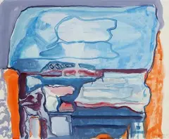 SANS TITRE by Philippe Hosiasson, 1963, Gouache sur papier signé et daté en bas à droite, sold Dec 2020
