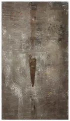 SANS TITRE by Yuri Kuper, 1990, Technique mixte et collage de scies sur panneau signé et daté au dos, sold Dec 2020