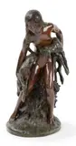 Jeune fille à la chèvre et au chevreau by Ary Bitter, Épreuve en bronze à double patine, sold Nov 2025