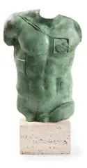 Persée by Igor Mitoraj, 1988, Épreuve hors commerce en bronze à patine verte, sold Nov 2025