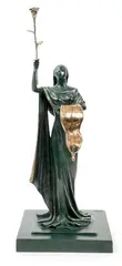 La femme du temps, 1973-2024 by Salvador Dalí, Épreuve posthume en bronze patiné et doré, sold Nov 2025
